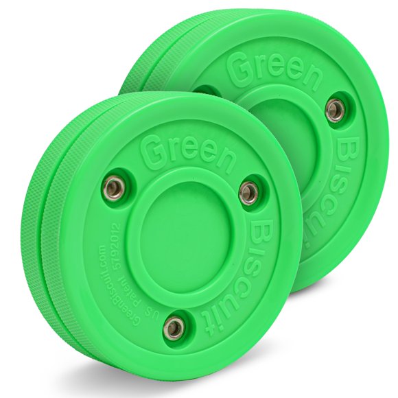 Disco de hockey Green Biscuit Pack de 2 - Pasador verde