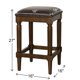 thumbnail image 4 of Taburete New Ridge Home Goods Manchester 27H, color nogal, 4 of 5