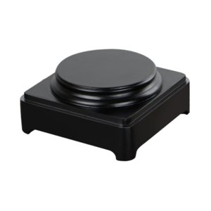 Magideal - Base De Exhibición De Madera Redonda Base De Exhibición Solid Craft Art Exhibition Base De Exhibición De Madera De La Exhibición Para Decoración De Bo 8.5Cmx8.5Cmx6.3Cm