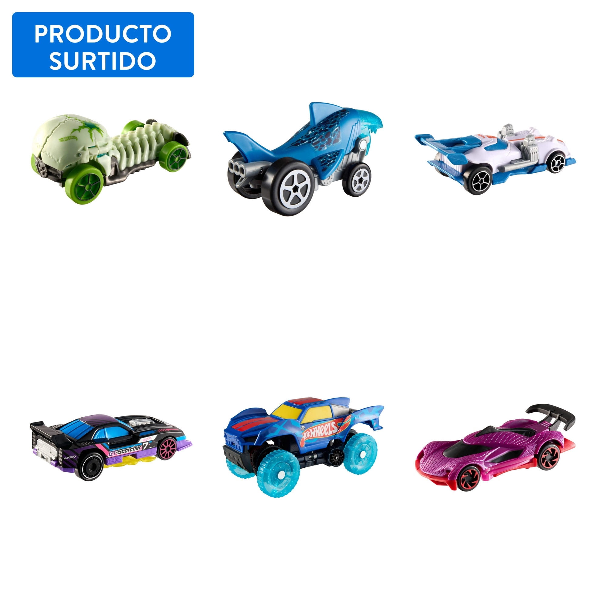 Vehículo De Juguete Auto Sorpresa Let's Race Hot Wheels 3 Años En Adelante