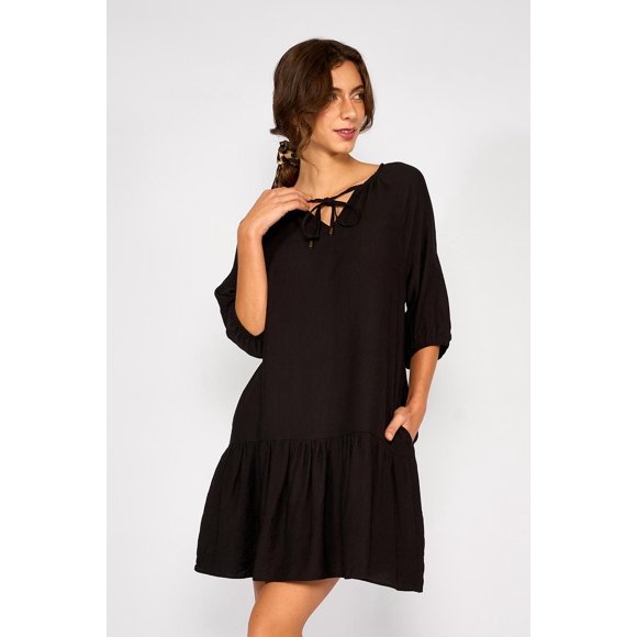 Vestido Corto Mara Negro negro S