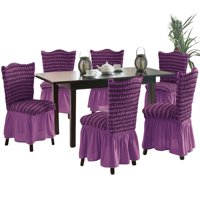 Genérico - Pack 6 Fundas Sillas Turcas Diseño Lineal L10