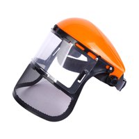 Ioensy - Protector Facial Para Motosierra, Protector Facial Forestal Para Jardinería, Tala, Paisajismo, Color Naranja