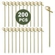 thumbnail image 1 of Palillos de bambú para cócteles, palillos para comida, palillos para dientes, palillos para cócteles, 200 piezas, elegantes para bebidas con brochetas de nudo en bucle para fiestas y aperitivos, 1 of 8