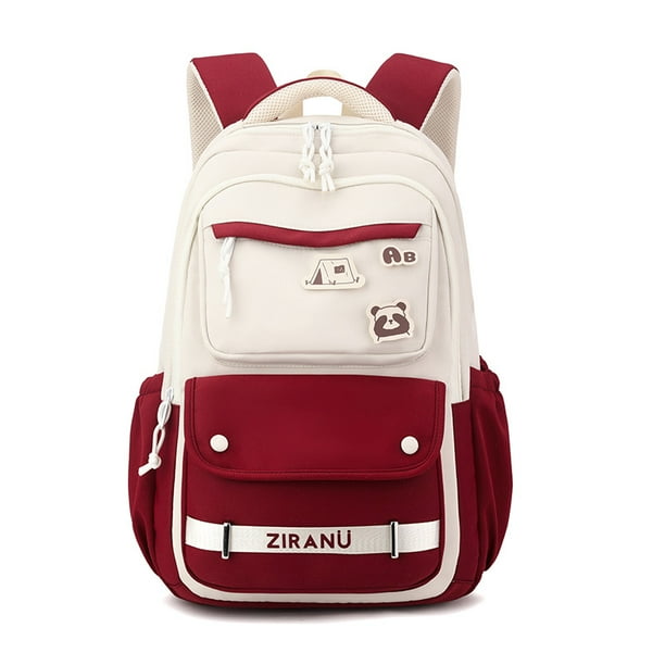 College Student Double Backpack Schoolbag Korean Version Fashion Backpack Niche Large Backpack High Value Female Laptop bag