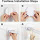 thumbnail image 4 of Upgrade Your Shower Experience with 2pcs Adhesive Shower Curtain Rod Tension Holders - Easy Stick On Wall Brackets with Extra Support for a No-Damage Installation in Your Bathroom or Cloakroom, 4 of 5