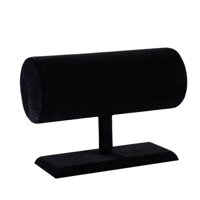 Magideal - Soporte Duradero Para Diadema, Accesorios De Fotos De Flocado Suave, Organizador De Aro De Pelo Resistente De Pvc, Soporte De Exhibición De Diadema Pa Negro