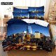 thumbnail image 1 of High-rise building Fashion Bedding Set Digital Printing Duvet Cover Sets Quilt Cover + Pillowcases USEU, 1 of 5