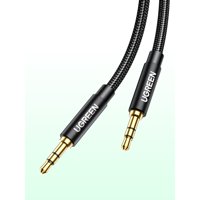 Cable Audio Auxiliar Jack 3.5Mm M/M Trenzado 2M Negro Ugreen Av112