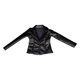 thumbnail image 2 of Pantalones Cortos PU Chaqueta De Cuero Abrigo Para Mu?eca HT Vestir Ropa Accs Negro, 2 of 5