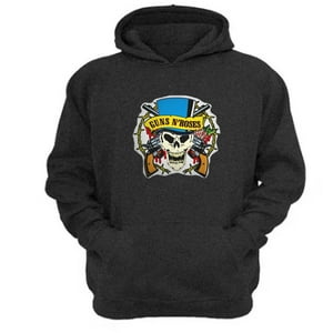 Genérico - Poleron Canguro Guns N´ Roses Gris Oscuro Talla Xl Unisex