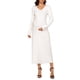 thumbnail image 2 of INSPIRE CHIC Vestido de Maternidad Ajustado de Punto Canalé de Manga Larga XL Beige, 2 of 6