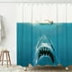 thumbnail image 2 of 1pc Waterproof Shark Pattern Shower Curtain with 12 Hooks - Stylish and Durable Bathroom Decor, 2 of 4
