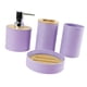 thumbnail image 3 of Juego De 4 Accesorios De Baño, Decoración De Baño, Juego Completo De Accesorios De Baño Violeta, 3 of 3