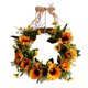 thumbnail image 5 of Guirnalda De Flores Artificiales Girasol Hoja Verde Para Colgar En La Puerta Del Festival, 5 of 5