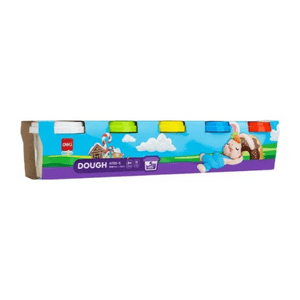 Set 5 Plasticinas Masa Moldeable Deli Con Moldes Y Envases