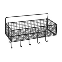 Magideal - Cesta De Alambre, Cesta De Almacenamiento De Alambre, Cesta De Alambre Montada En La Pared, Cesta De Alambre Montada En La Pared Para Cocina, Baño, Ce