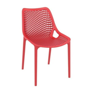 Pandalino - Silla Bardo Exterior | Resistente Y Elegante Para Tu Terraza Rojo