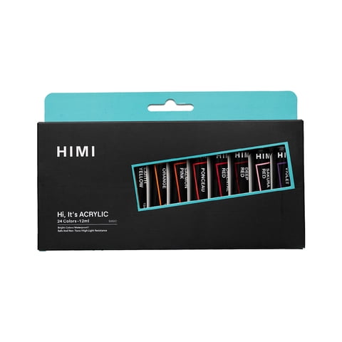Tubos De Pintura Acrílica Himi, 12Ml/24Colores