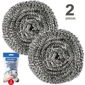 Set 2 Virutilla Aileda Esponja De Acero Para Olla Y Cocina