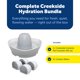 thumbnail image 2 of Fuente de agua para mascotas PetSafe Creekside 1,7 L con 4 filtros de carbón, 2 of 9
