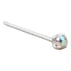 thumbnail image 2 of Piercing Nariz Nostril Straight Tornasol Plata925 1.5- Plata, 2 of 3
