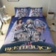 thumbnail image 1 of Beetlejuice Conjunto de sábanas temático, trío de piezas, cómodo y amigable con la piel, diseño único, regalo de decoración para el hogar para familiares, amigos y fans,135cm *200cm, 1 of 6