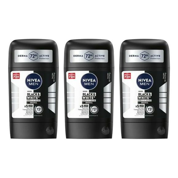 NIVEA MEN ORIGINAL BARRA ANTITRANSPIRANTE 50ML x3
