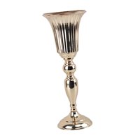 Magideal - Cineraria Cineraria Cineraria De Jarrón De Oro Decorativa, Jarrones De Oro Para De , Jarrón De Metal Para Decoración Para Hogar, Bodas, Fiestas, Arreglos Florales Altura 39Cm