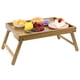 thumbnail image 2 of Bandeja de cama VaeFae de madera de acacia con patas plegables, 50 x 33 cm, 2 of 6
