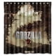 thumbnail image 1 of Cortina de ducha Godzilla, juego de cortina de baño con ganchos, tamaño 60 x 72 pulgadas, 1 of 3