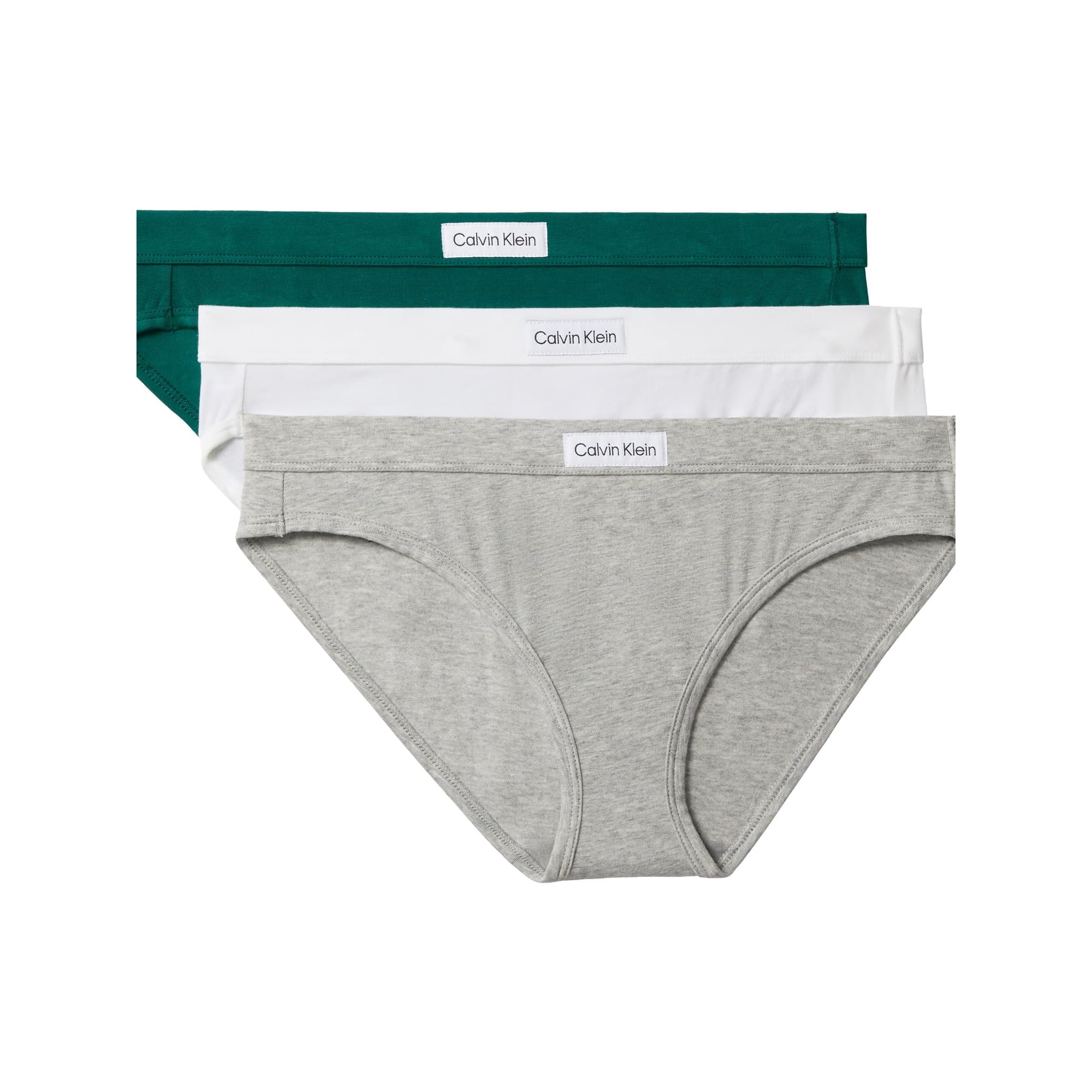 Bragas De Algodón Elástico Calvin Klein Comfort Logo, Paquete De 3
