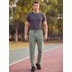 thumbnail image 2 of INSPIRE CHIC Pantalones de chándal ligeros para hombre con bolsillos con cremallera para correr y gimnasio, XL Verde, 2 of 5
