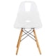 thumbnail image 3 of Silla de comedor LeisureMod Cresco moldeada en acrílico con base cromada, 3 of 7
