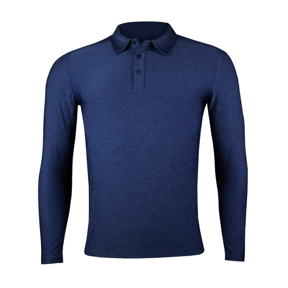 Polera Dry Fit Con Cuello Manga Larga Hombre