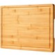 thumbnail image 1 of Tabla de cortar Allsum Bamboo de 18 x 30 cm con asas y ranuras para zumo, 1 of 6