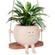 thumbnail image 1 of Maceta colgante CONNOVA con cara sonriente y movimiento, 1 of 6