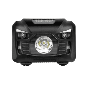 Genérico - Linterna Para La Cabeza Con Sensor Inteligente Y Impermeable Blanco Negro