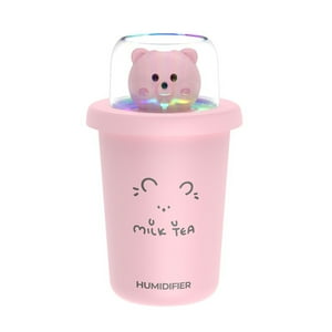 El Edén - Humidificador Usb, Diseño De Oso Para Hogar Y Oficina. Rosado