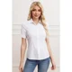 thumbnail image 1 of Blusa Mujer Manga Corta Elasticada Lisa Botones Formal 0057, 1 of 3