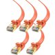 thumbnail image 1 of Cable Ethernet Plano Cat7 Maximm 6 m (5 unidades) Naranja, 1 of 6
