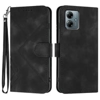 Funda Foxdock Para Motorola Moto G Play 2025 – Tipo Libro Con Soporte, Billetera, Correa Y Diseño Elegante