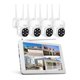 thumbnail image 1 of Kit NVR Srihome 4 camaras IPC030 PTZ Wifi 2MP + NVR NVS009 con pantalla 8CH, 1 of 5
