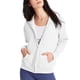 thumbnail image 1 of Sudadera con capucha Hanes EcoSmart con cierre completo para mujer, algodón blanco, 1 of 4