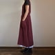 thumbnail image 4 of Vestido informal holgado de lino y algodón para mujer, con tirantes largos, estilo pichi, con bolsillos, 4 of 5