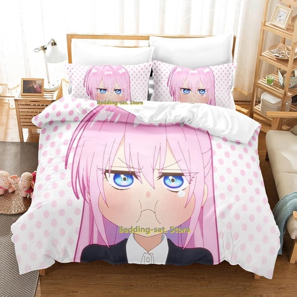 Shikimori's Not Just a Cutie Bedding SetAnime three-piece set Adult Kid Bedroom Duvetcover Sets Kawaii Girls