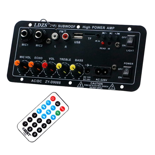 Placa De Amplificador De Potencia De Karaoke De Micrófono Para Amplificador De TV De Cine En Casa