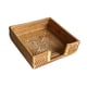 thumbnail image 2 of Cesta De Servilletas Plana Tejida, Cesta De Servilletas De Mimbre Para Café Al Aire Libre, Baño, 19 X 19 X 6 Cm, 2 of 5