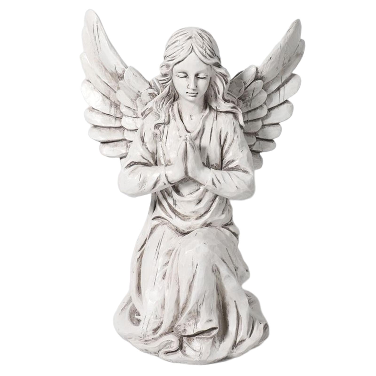 Bothyi - Angel Garden Estatua Decorativa Con Alas Memorial Para Patio Yard Porch
