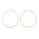 thumbnail image 1 of Aros Argollas De Plata Baño De Oro Facetadas Dorado #1, 1 of 3